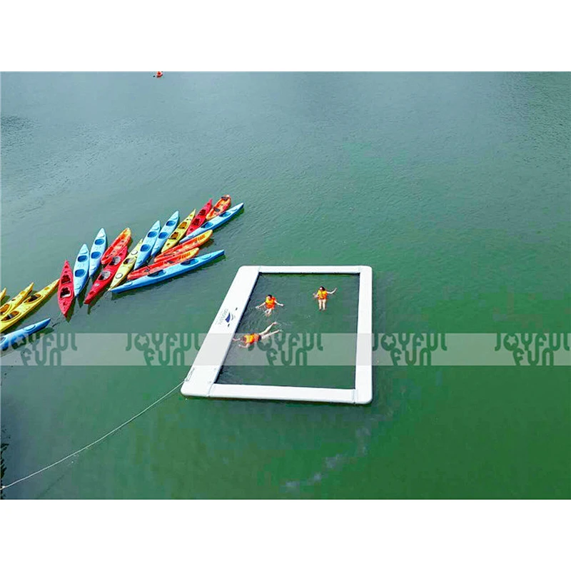 Popular design yacht water inflatable float pool inflatable DWF aqua boat pool for adults