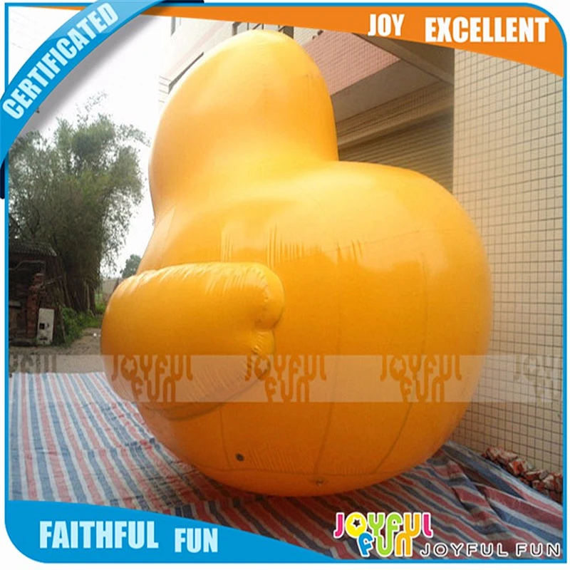 Chinese supplier inflatable advertising big yellow rubber duck of stuffed animal