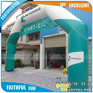 Custom Print Inflatable Race event start archway finish line Plastic march entrance way