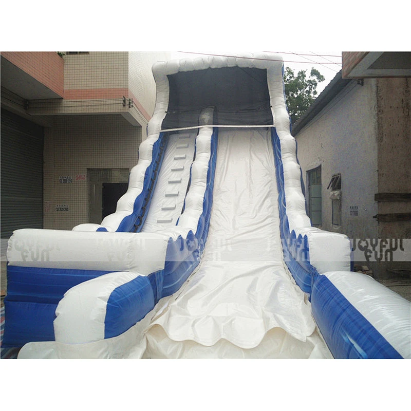 China factory cheap giant inflatable wet slide inflatable jumping game slip for kids and adults