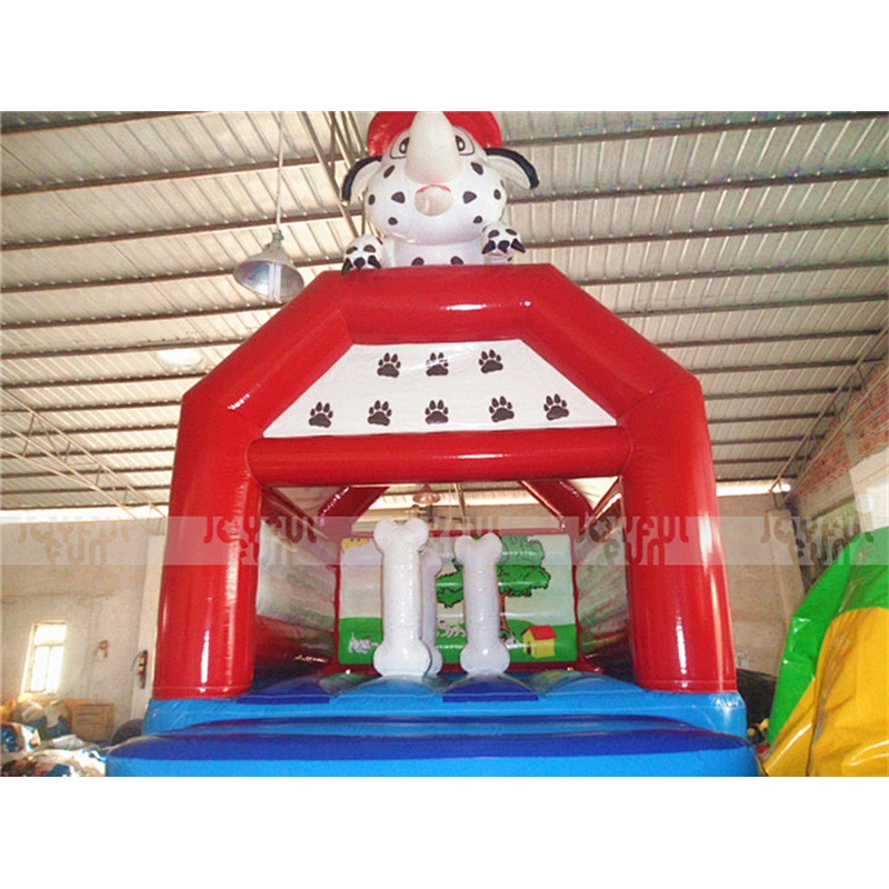 White Spot Dog Inflatables Bounce Houses Inflatable Bouncers Inflatable Slides for Sale