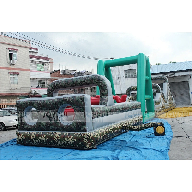 China professional factory high quality inflatable crazy camouflage obstacle course for challenge