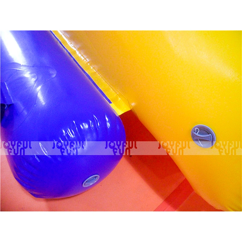 Commercial new design inflatable floating climb water slide inflatable wet slide for sale