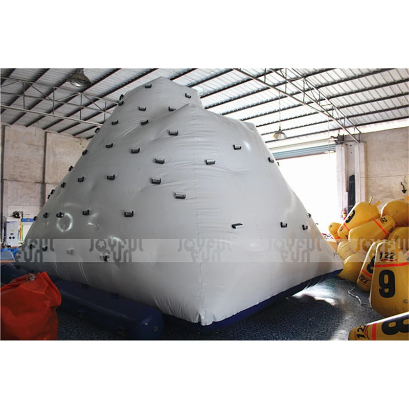 Funny hot sale Aqua water game inflatable iceberg, climbing mountain ice berg, inflatable water island toys for adult