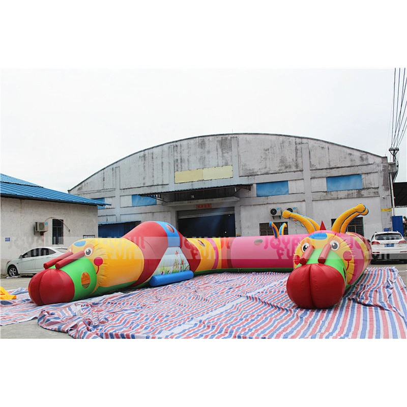 Customized giant inflatable tunnel caterpillar design for sale