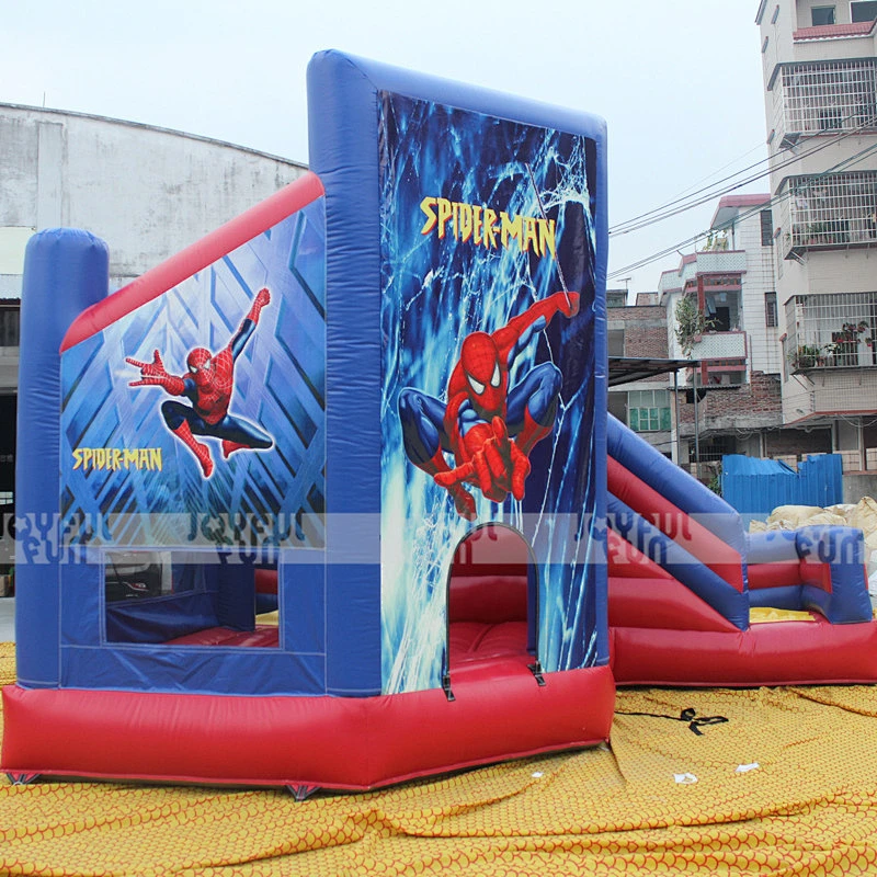 Custom Printed Spider-man Kids Toys Jumping Castle Inflatable Bouncer Combo with Slide