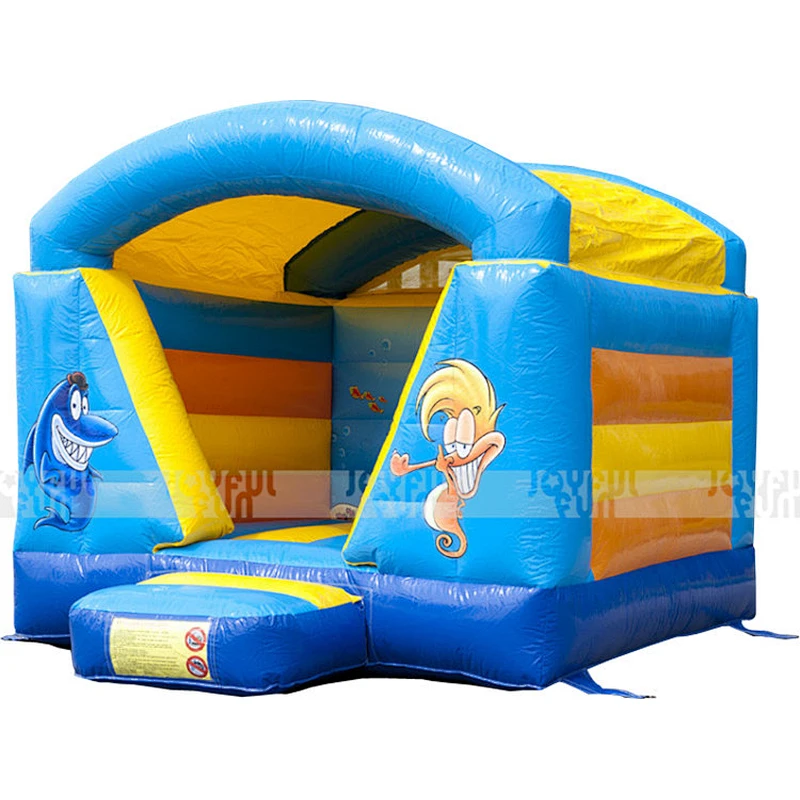 Commercial cheap inflatable sea world theme moonwalk bouncy inflatable jumping game for sale