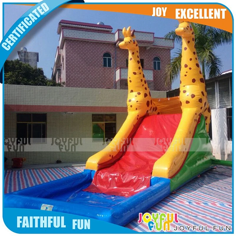 Wholesale Inflatable Giraffe Wet Slides For Rentals