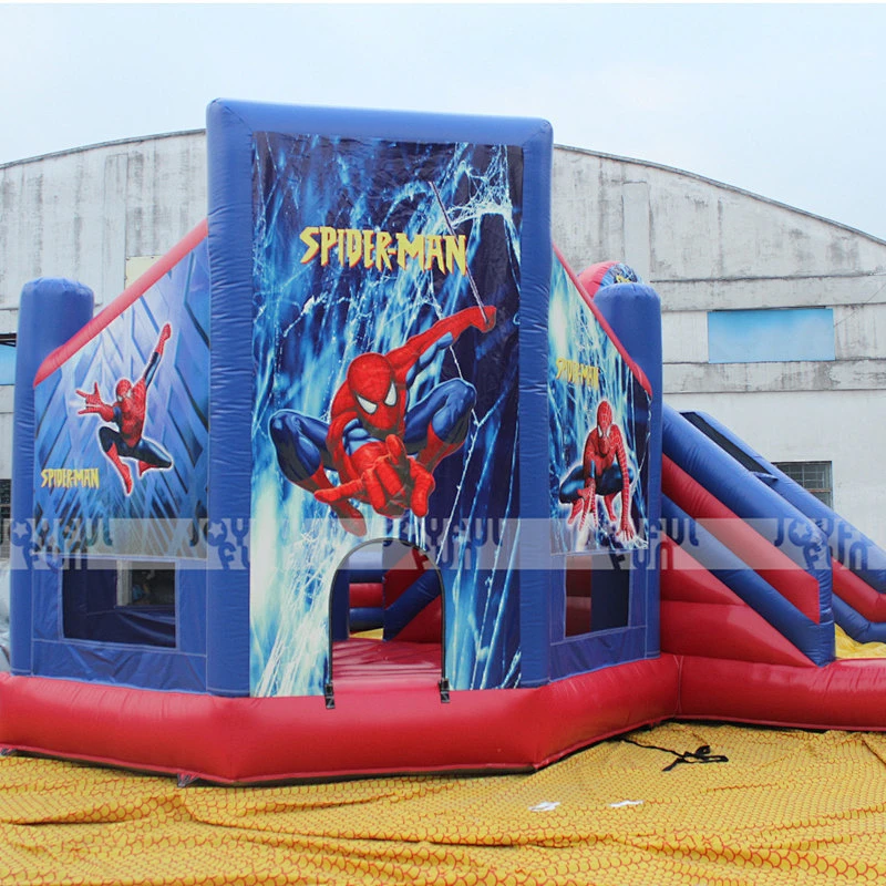 Custom Printed Spider-man Kids Toys Jumping Castle Inflatable Bouncer Combo with Slide