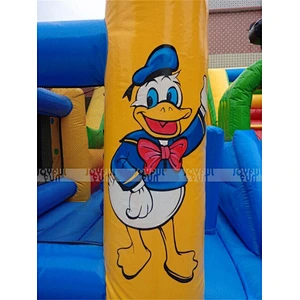 New Commercial Sport Theme Park Bouncy Castle Inflatable Playground with Slide for Sale