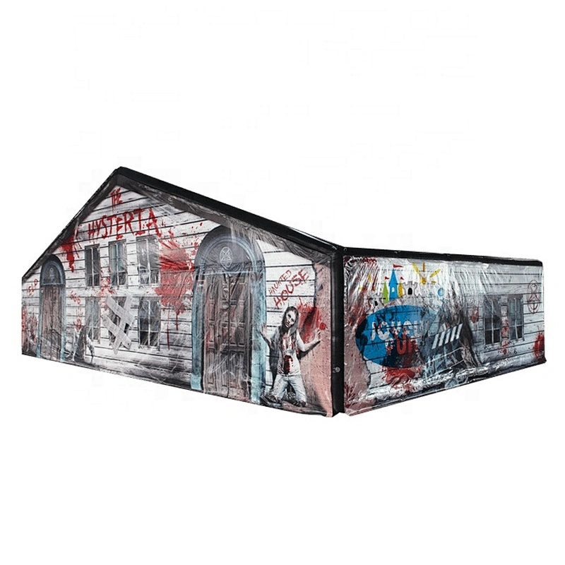 Exciting airtight halloween horror inflatable maze house for sale