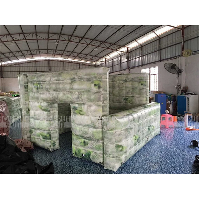 Guangzhou factory price inflatable paintball house inflatable jumping game for sale