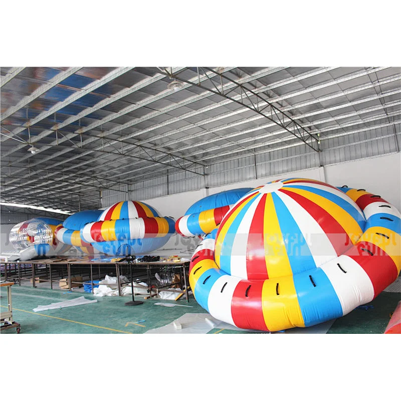 New product Joyful Fun factory inflatable flying boat towable inflatable disco boat for sale