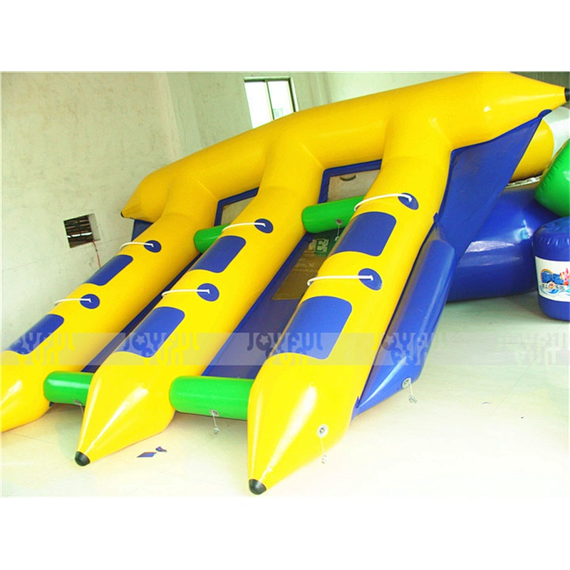 High quality factory price inflatable fish towable banana boat crazy floating game for sale