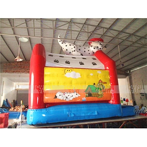 White Spot Dog Inflatables Bounce Houses Inflatable Bouncers Inflatable Slides for Sale