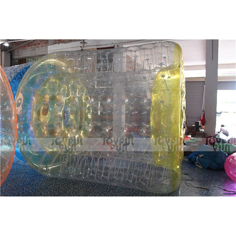 China manufacturer produced inflatable water walking roller inflatable wheel game for events