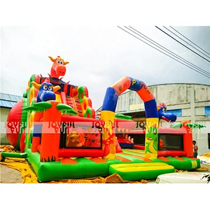 Factory Direct Sale Dragon Dinosaur Movable Mouth Big Slide Playground