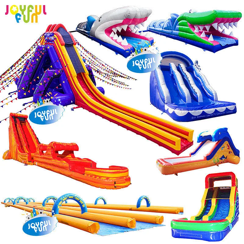 2021 Hot Sell the factory children and adults commercial Inflatable water slide adult