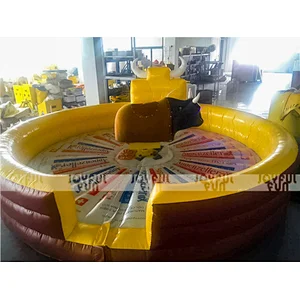 Commercial High Quality Inflatable Mechanical Crazy Rodeo Bull