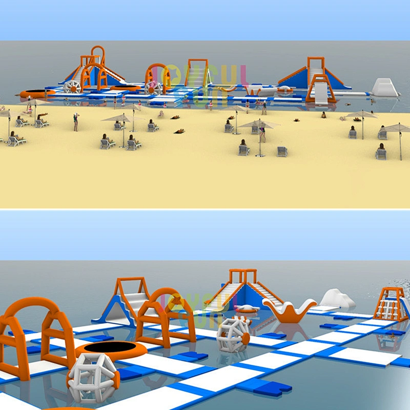 Joyful Fun Used Commercial Outdoor Large Inflatable Floating Water Park