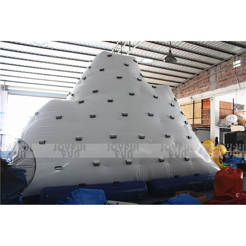 Funny hot sale Aqua water game inflatable iceberg, climbing mountain ice berg, inflatable water island toys for adult