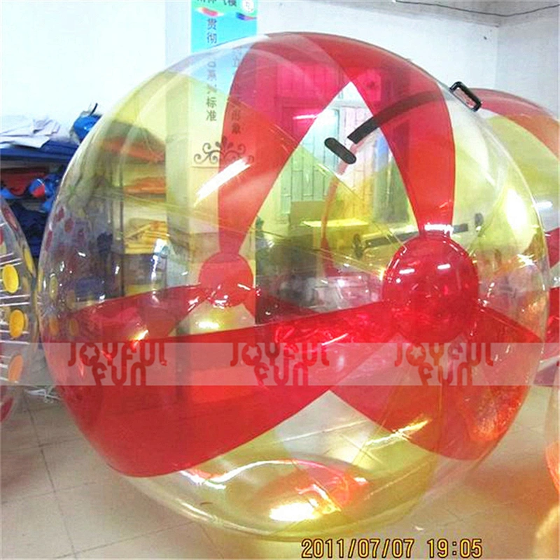 Colorful Bar by custom pattern inflatable water walking ball with big flower pateern color bar for sale