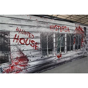 Exciting airtight halloween horror inflatable maze house for sale