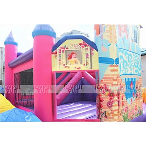 New Jumping Castle Inflatable Bouncer Kids 6 in 1 Inflatable Princess Combo