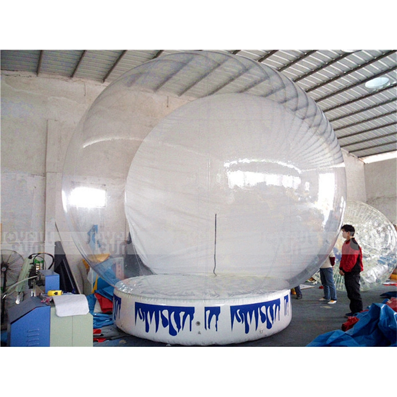 Inflatable Christmas custom snow global snow resin craft for gift Souvenirs indoor snow global for home decoration