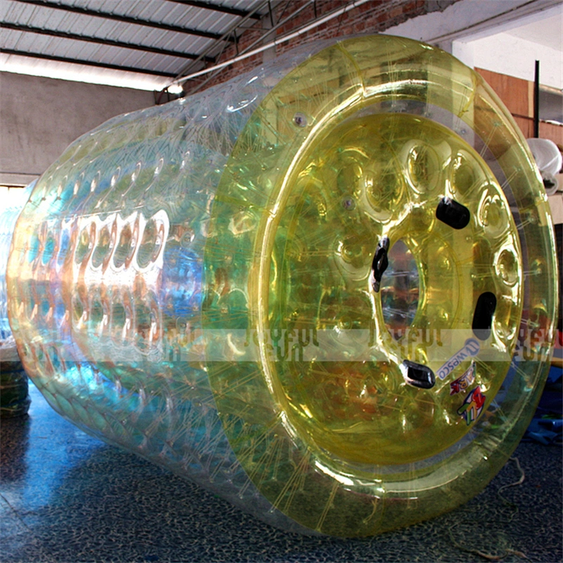 China manufacturer produced inflatable water walking roller inflatable wheel game for events