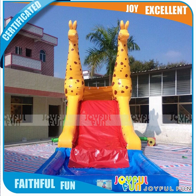 Wholesale Inflatable Giraffe Wet Slides For Rentals