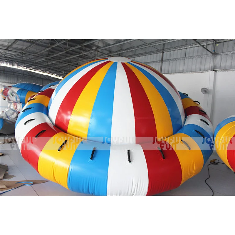New product Joyful Fun factory inflatable flying boat towable inflatable disco boat for sale