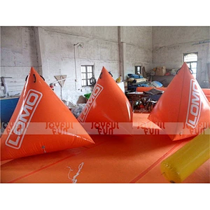 High quality inflatable bunker obstacle Triangular prism shape obstacle used in sport game for adult child
