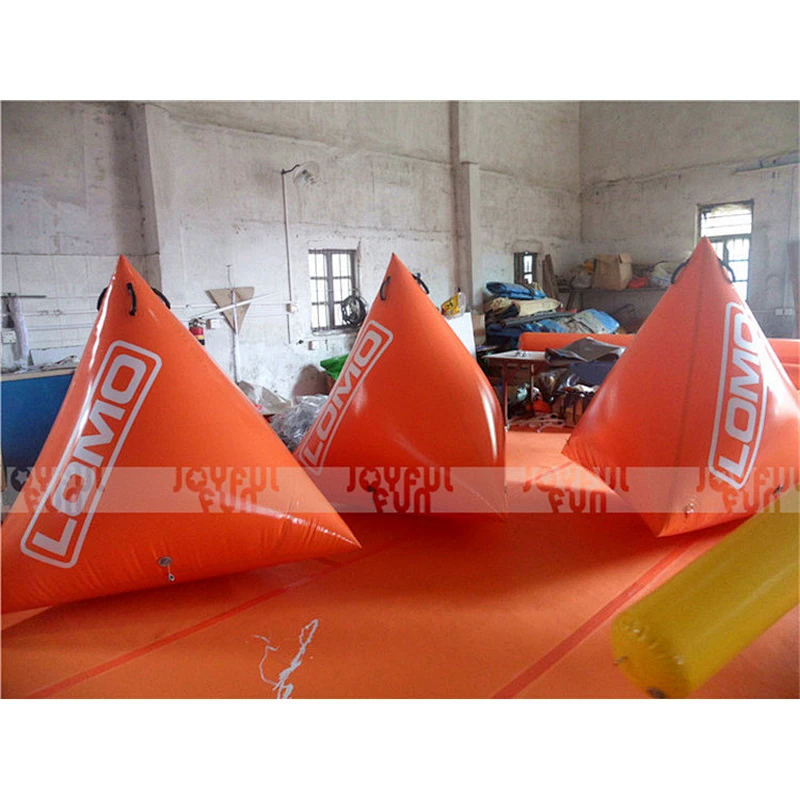 High quality inflatable bunker obstacle Triangular prism shape obstacle used in sport game for adult child
