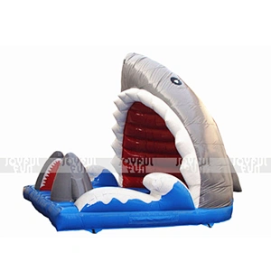 Good quality shark design inflatable surf board inflatable kids and adults game for sale