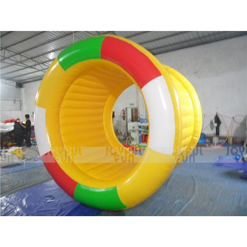 Funny plastic inflatable jumbo floating water pool ball / walk on water pvc bubble roller