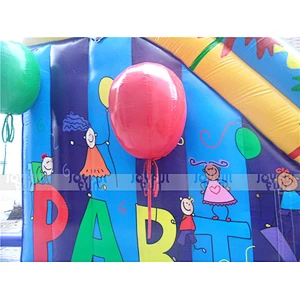 Commercial inflatable water slide, inflatable slide with landing, inflatable bouncy slide for slide