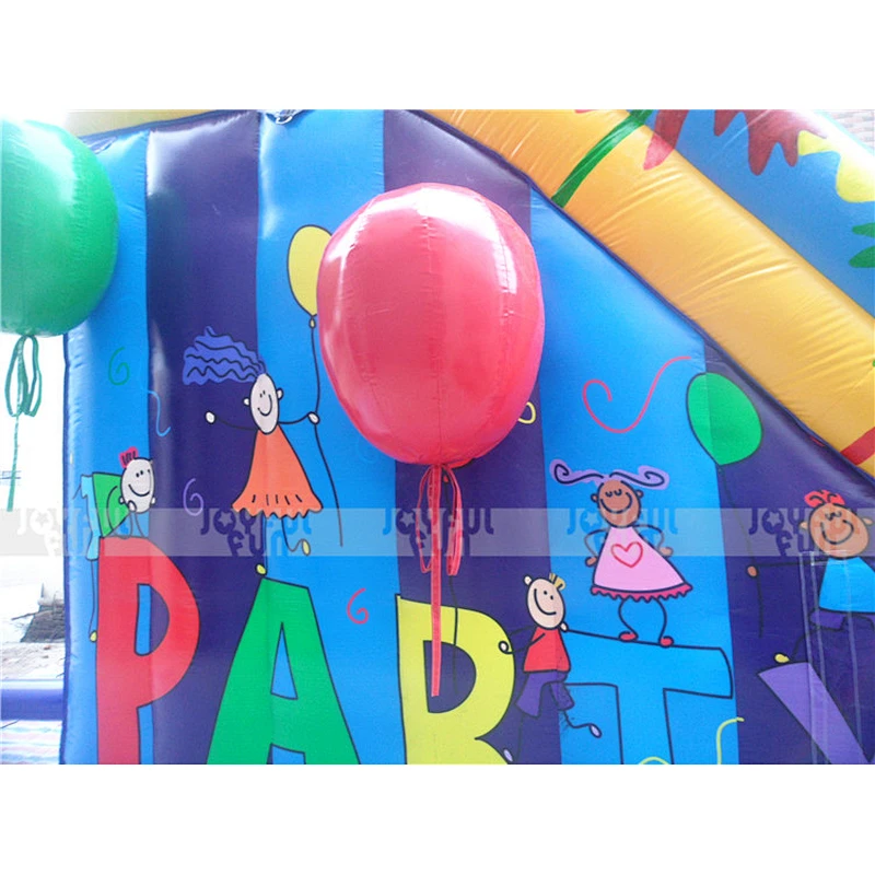 Commercial inflatable water slide, inflatable slide with landing, inflatable bouncy slide for slide