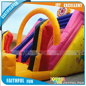 Cheap price commercial inflatable water slide, inflatable slide with landing, inflatable bouncy slide for sales