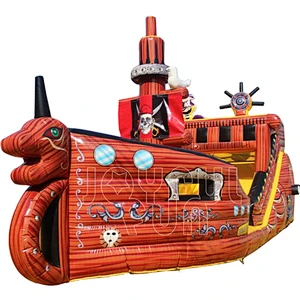 Children's Favorite Pirate Ship inflatable Theme Playground Equipment
