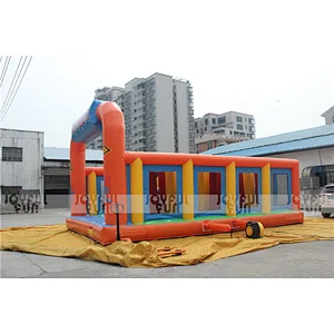 Alibaba Export Sports Items List Colorful Inflatable Obstacle Courses for Sale
