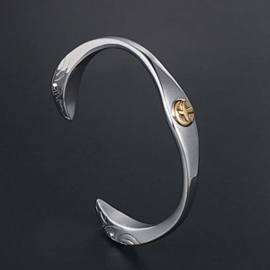 Wholesale And Retail Stainless Steel Antique Silver Men's Hip Hop Punk Vintage Open Flying Eagle Bangle Women's Bracelet Jewelry