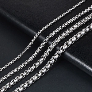 Wholesale And Retail Stainless Steel Antique Silver Men's Hip Hop Punk Gift Party Chain Necklace Jewelry