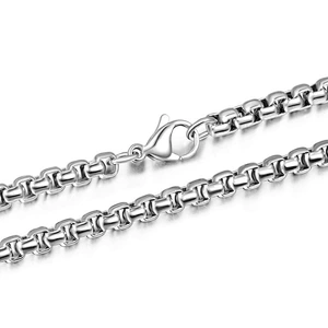 Wholesale And Retail Stainless Steel Antique Silver Men's Hip Hop Punk Gift Party Chain Necklace Jewelry
