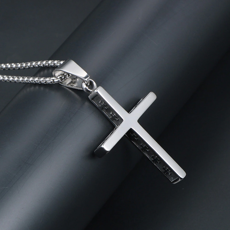 Wholesale And Retail Stainless Steel Antique Silver Womens Hip Hop Punk Gift Party Vintage Cross Pendants&Charms Jewelry