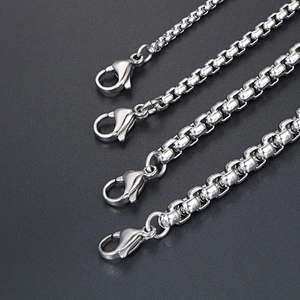 Wholesale And Retail Stainless Steel Antique Silver Men's Hip Hop Punk Gift Party Chain Necklace Jewelry