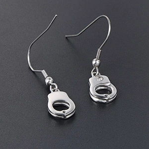 Wholesale And Retail Stainless Steel Antique Silver Womens Hip Hop Punk Gift Party Earrings Jewelry