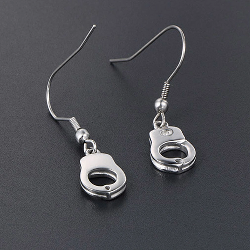 Wholesale And Retail Stainless Steel Antique Silver Womens Hip Hop Punk Gift Party Earrings Jewelry
