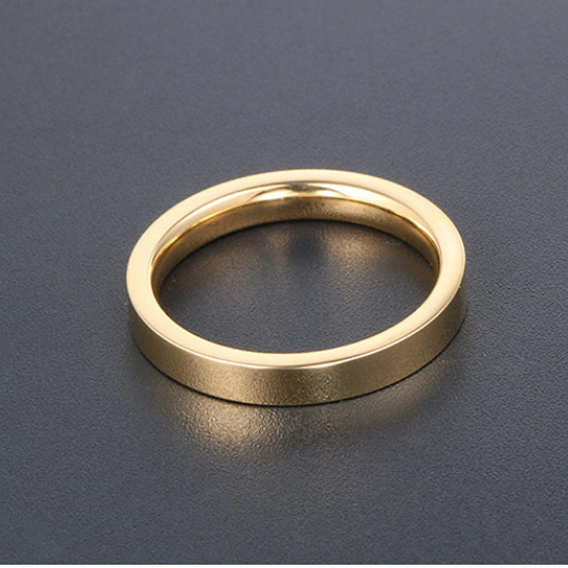 Wholesale And Retail Stainless Steel Silver Gold Men's Hip Hop Punk Gift Party Lovers simple Classic Ring Women's Jewelry