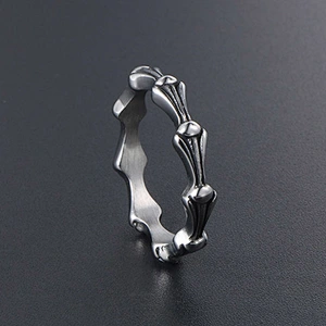 Wholesale And Retail Stainless Steel Silver Gold Men's Hip Hop Punk Gift Party Lovers simple Classic Ring Women's Jewelry